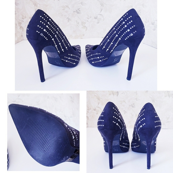 ALBA Rhinestone Pointed Toe Heels - Picture 4 of 4